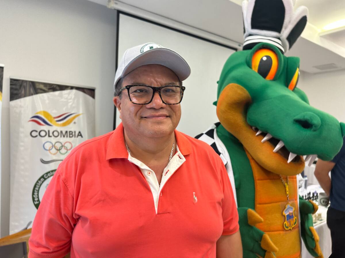 Weibar Muñoz, presidente de la Federación Colombiana de Ajedrez.//El Universal.