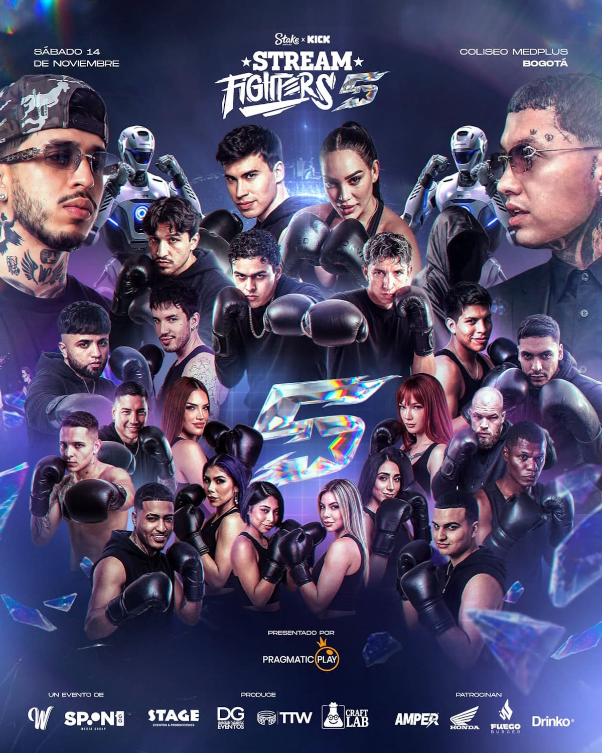 Westcol anunció el cartel de Stream Fighters. //Foto: @stream_fighters