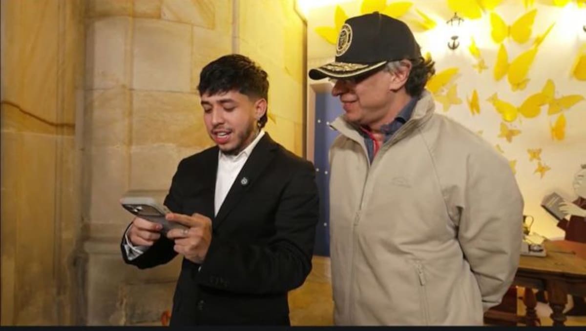 Westcol y Gustavo Petro tuvieron una reflexiva conversación durante un streaming. //Captura de pantalla.