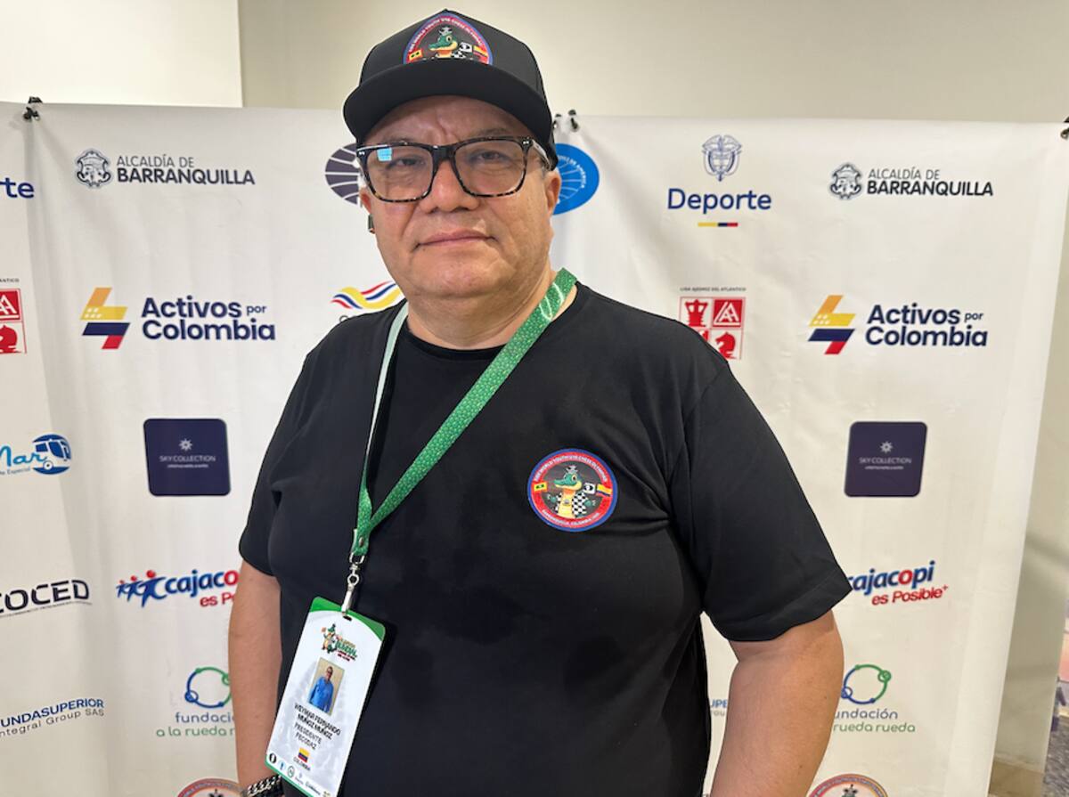 Weymar Muñoz Muñoz, presidente de la Federación Colombiana de Ajedrez. //El Universal.