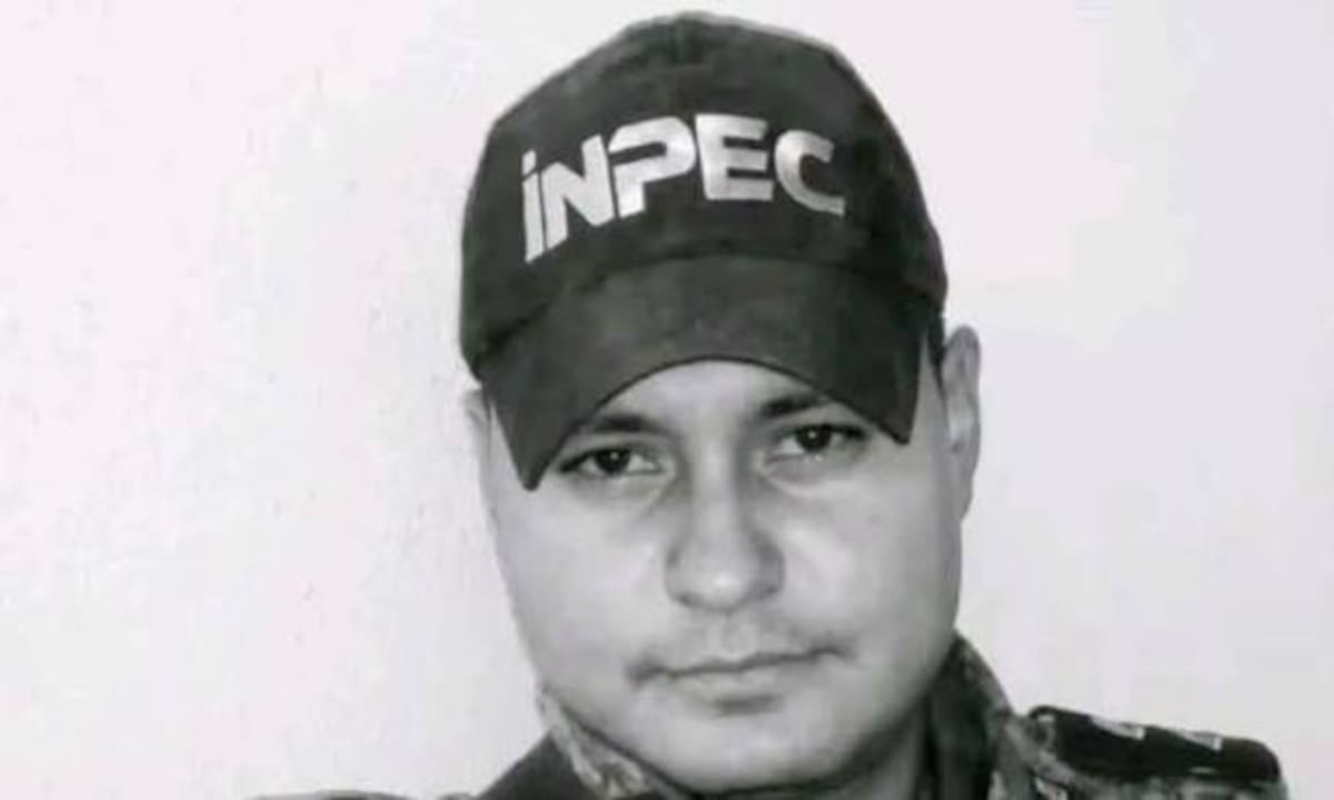 Wilber Martínez, funcionario del Inpec asesinado.