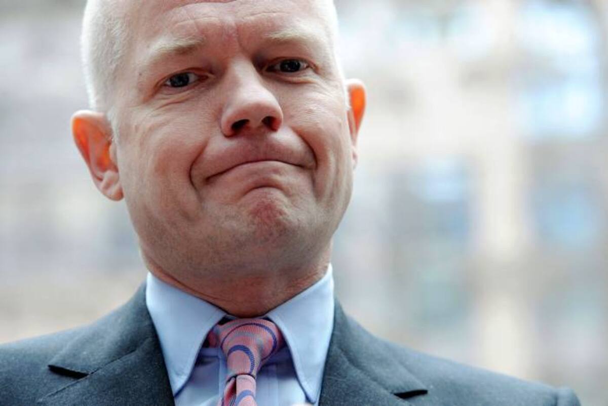William Hague, ministro británico de Relaciones Exteriores. AP Geert Vanden Wijngaert