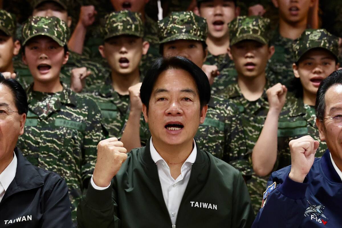 Lai tras ejercicios chinos: “Taiwán mostrará al mundo su determinación”