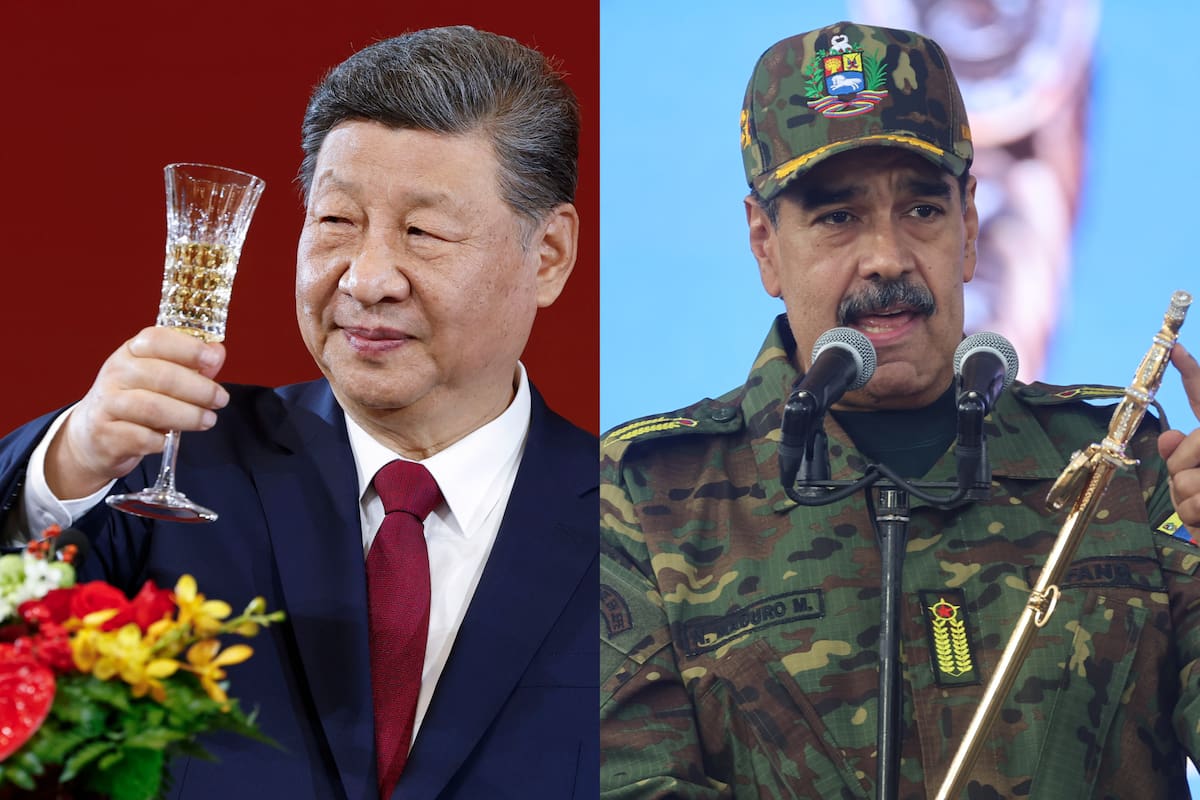 El presidente de China, Xi Jinping, junto a su homólogo venezolano Nicolás Maduro. // Fotos: EFE.