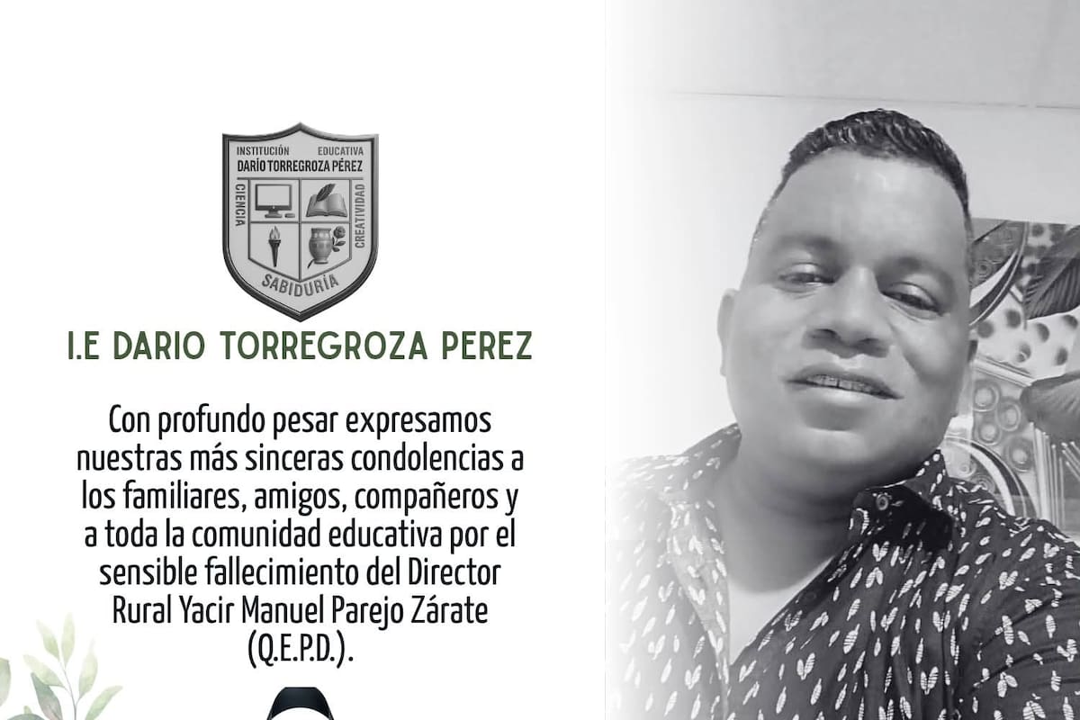 Yacir Parejo, el querido docente que falleció tras chocar contra un furgón
