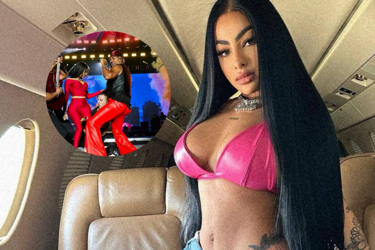 Músico de Aventura muerde y acosa a Yailin la más viral en concierto