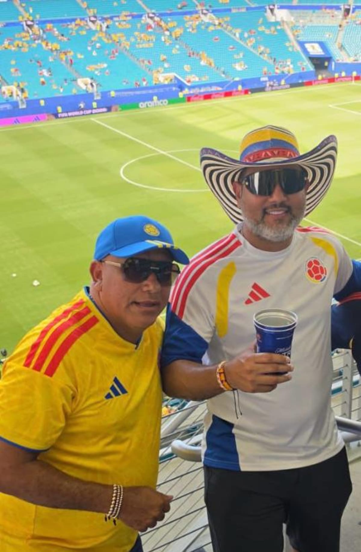 Yair Puello y Julio Torres están disfrutando de la Selección Colombia en el Mundial. //Foto: Cortesía.