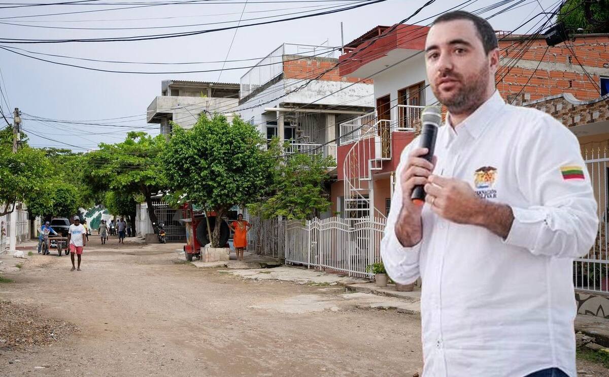 Gobernador Yamil Arana anunció más inversión para calles de Cartagena.//Foto: cortesía