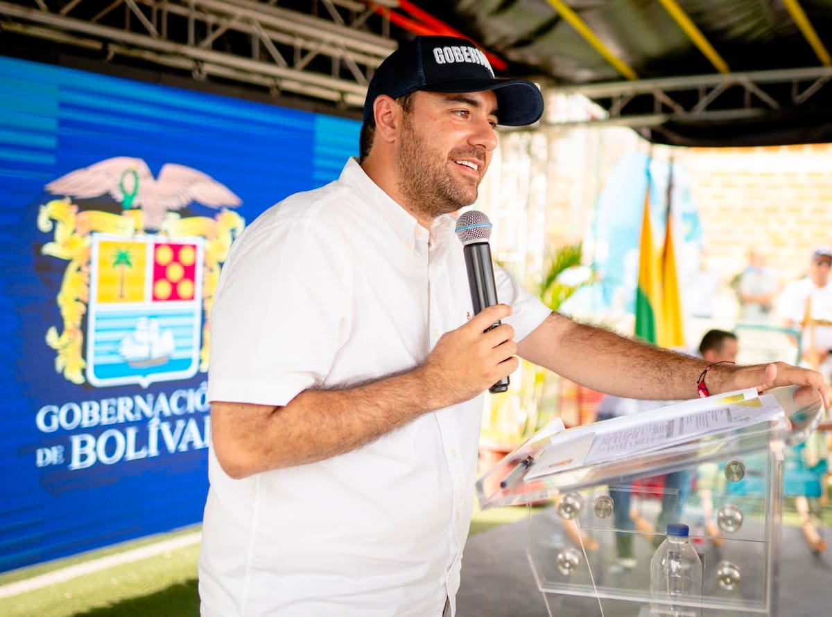 Yamil Arana Padauí, gobernador de Bolívar, dio inicio a la construcción de nuevos sistemas de acueducto en el departamento. // Foto: Cortesía - Gobernación de Bolívar.