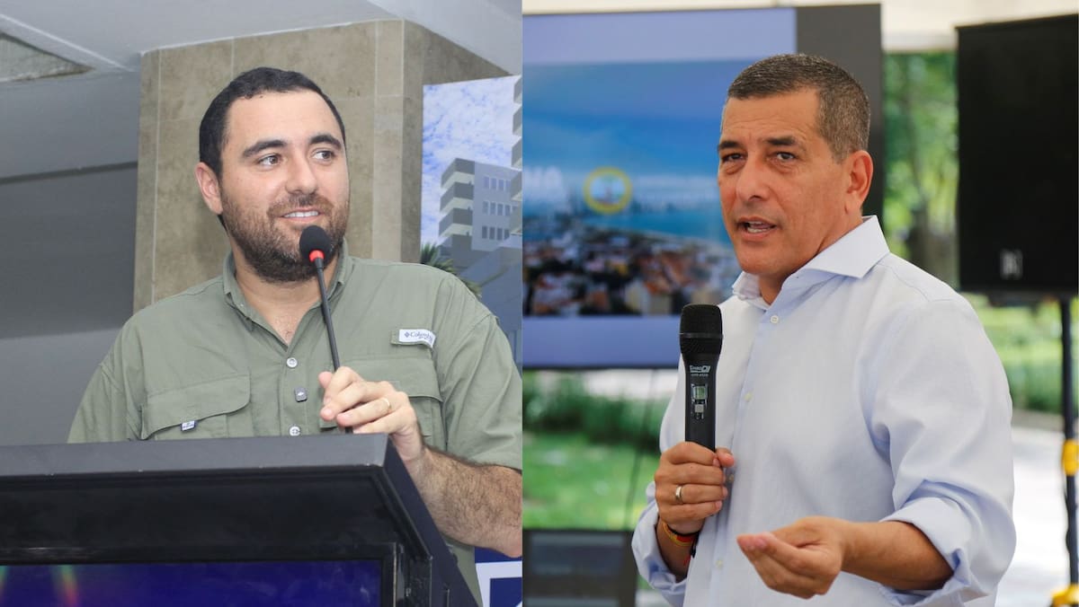 Yamil Arana, gobernador de Bolívar; y Dumek Turbay, alcalde de Cartagena. // Foto: Archivo EU
