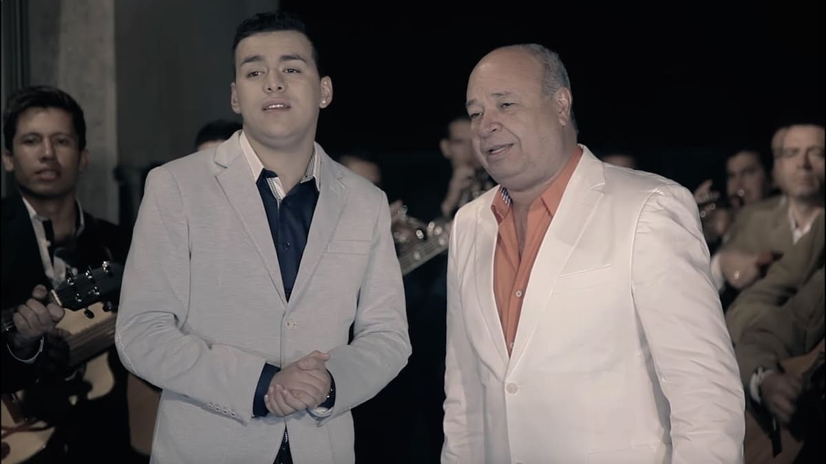Yeison Jiménez y Luis Alberto Posada. //Foto: tomada de YouTube.