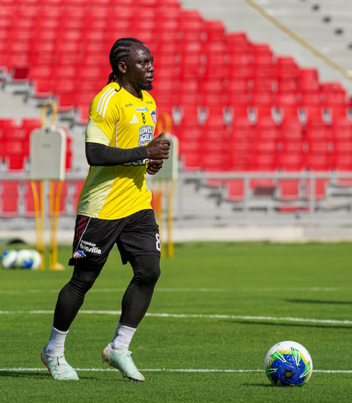 Yimmi Chará espera que se siga manteniendo la misma actitud que se tuvo ante Fortaleza en este partido frente al Independiente Medellín.//Cortesía @JuniorClubSA.