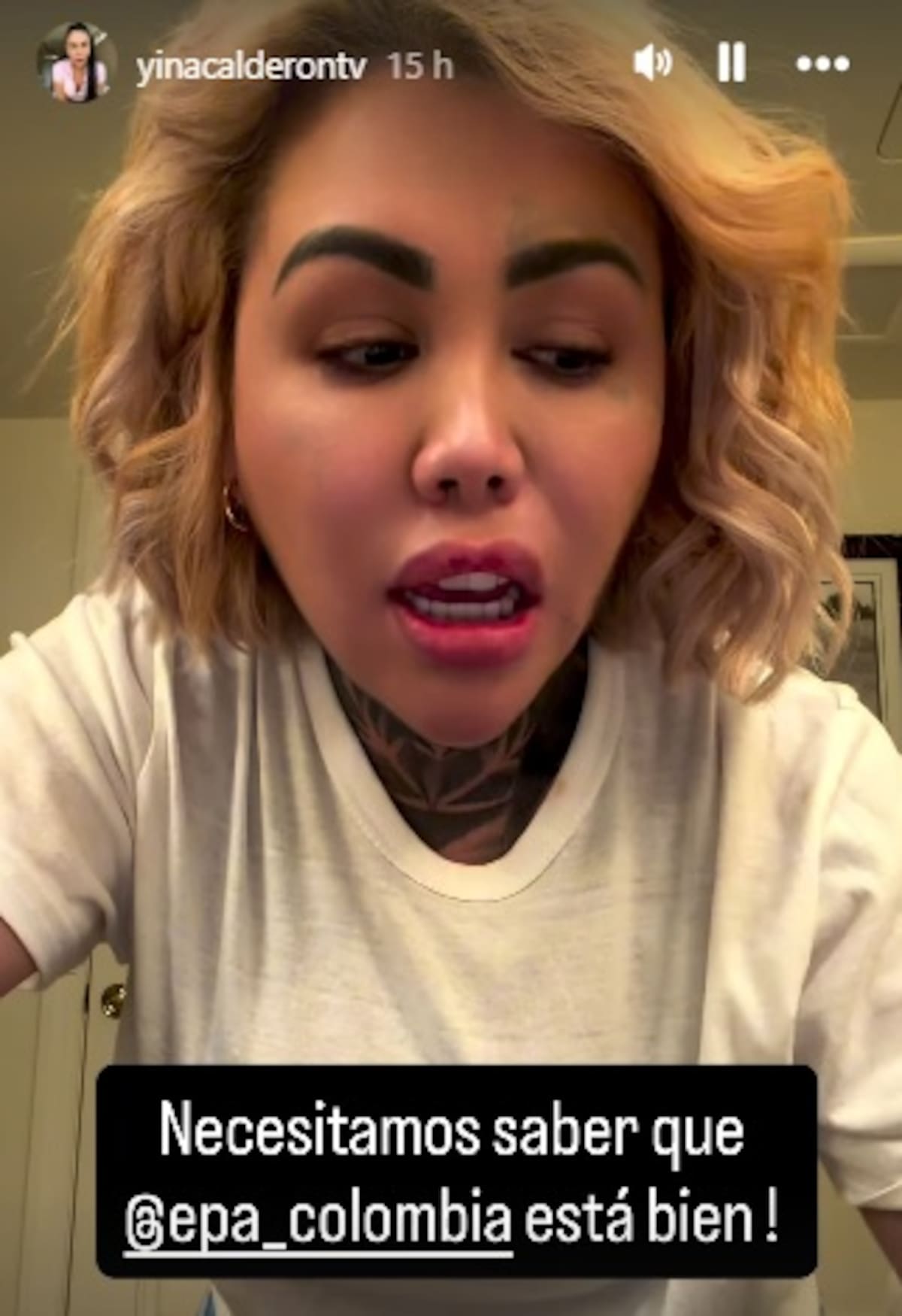 Yina Calderón encendió las alarmas sobre Epa Colombia y pidió explicaciones por la situación que atraviesa la influencer y empresaria.//Captura de video.