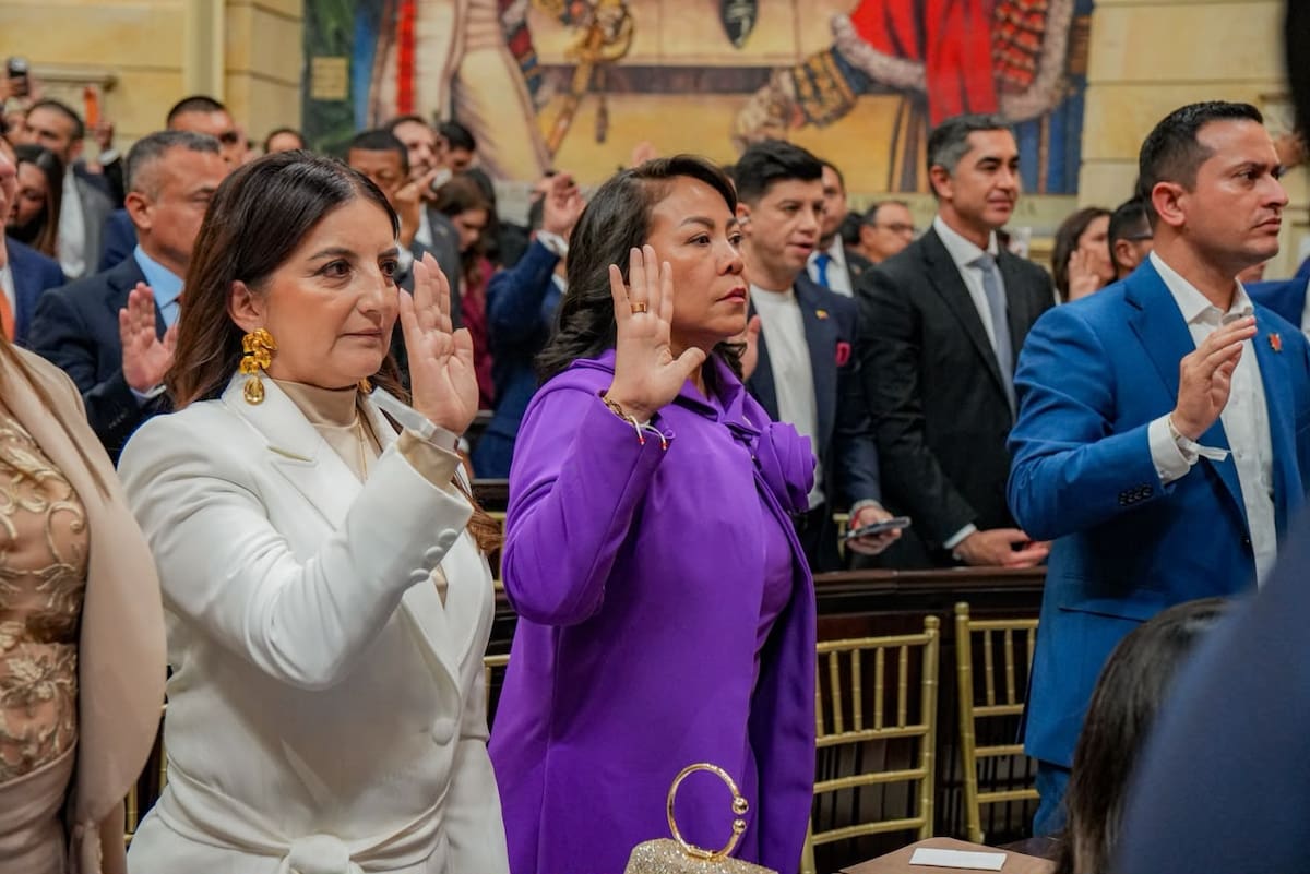 Yolanda Wong Baldiris tomó posesión en el Congreso de la República. // Foto: Cortesía - Campaña de Yolanda Wong.