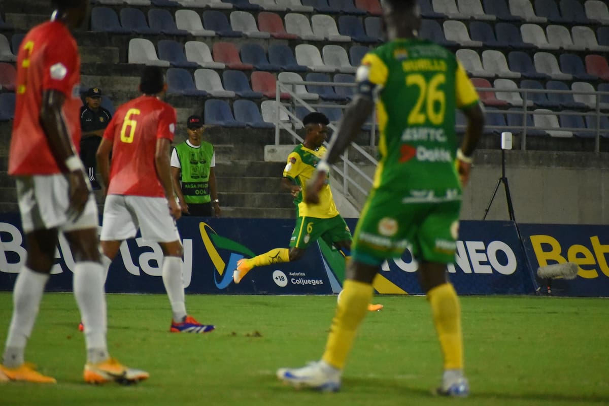 Yosimarc Torres marcó el gol de la victoria para Real Cartagena ante el Barranquilla FC. // Cortesía