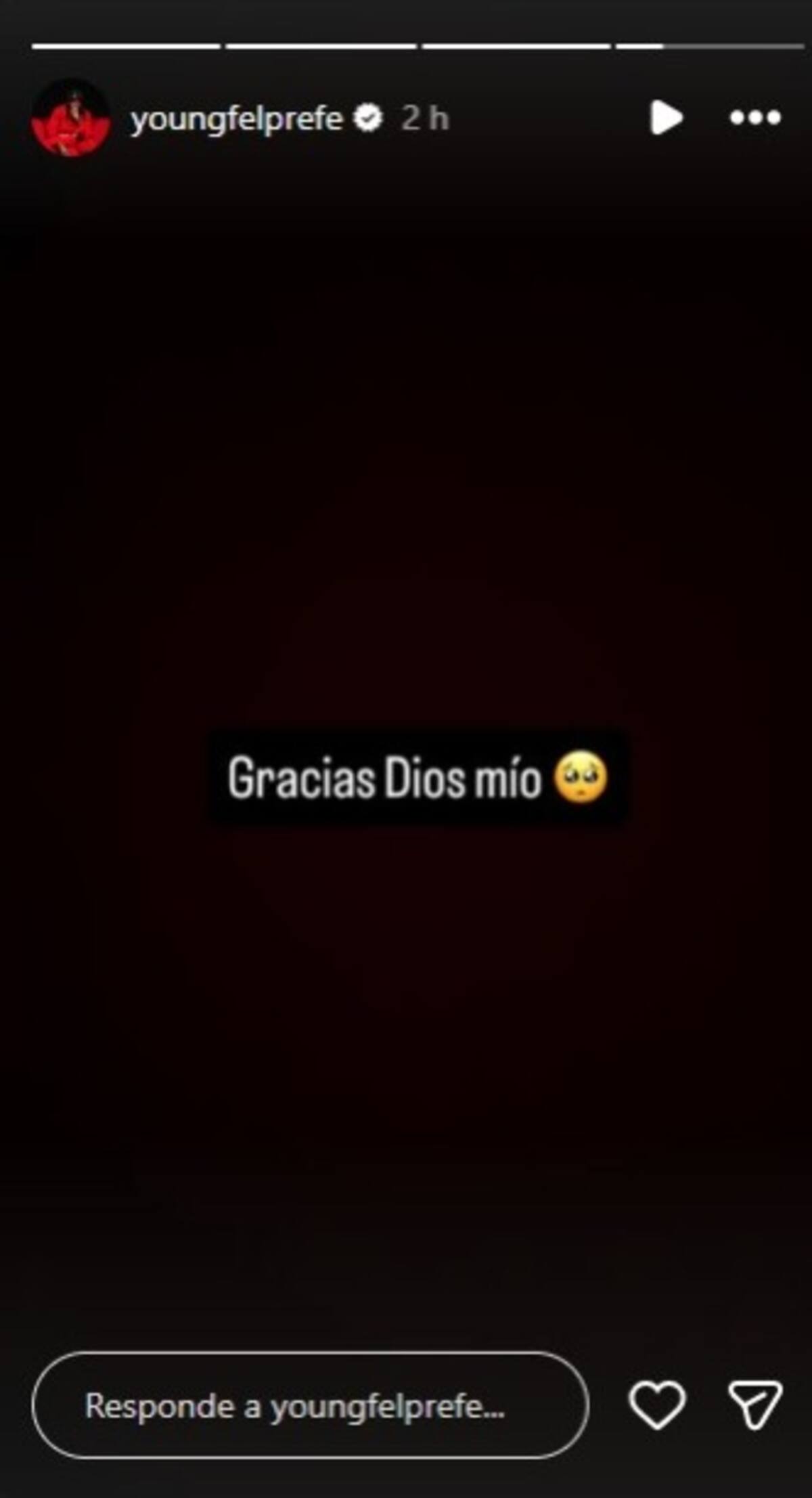 Tras la aparición de DJ Dever. captura tomada de IG @youngfelprefe