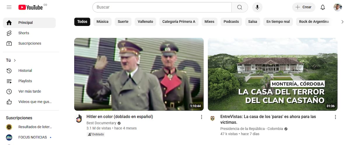 Imagen de Youtube 2025.