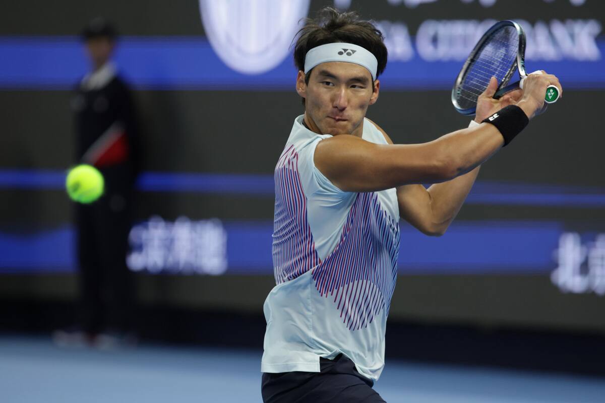 Yunchaokete Bu fue derrotado por Jannik Sinner en el Abierto de China. //EFE