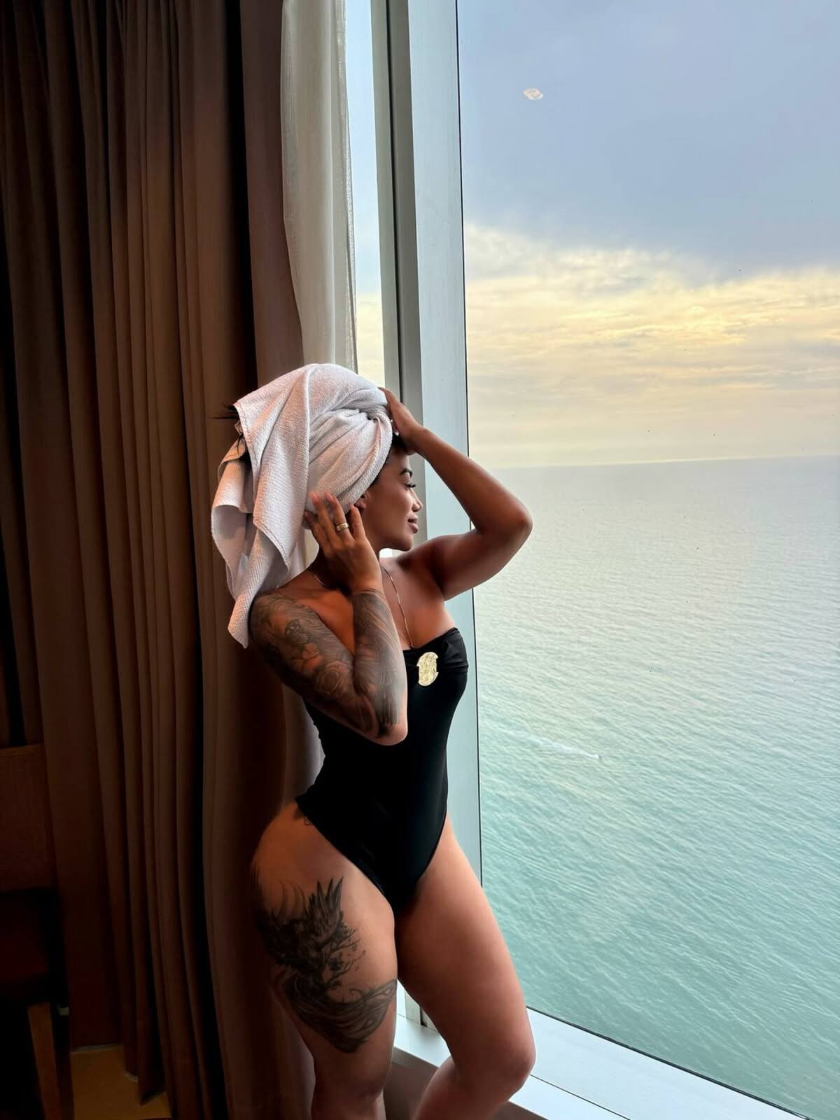 Yuranis León desata locura en redes con fotos de infarto. //Fotos tomadas de IG: yuranisleonmrblack