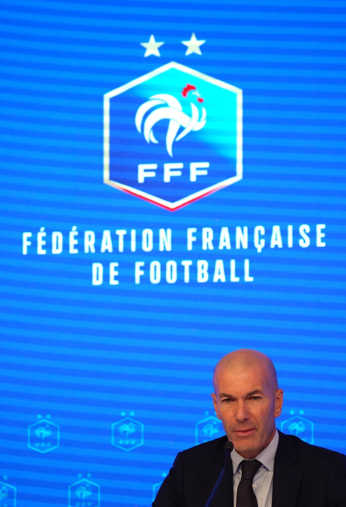 Zinedine Zidane fue presentado como entrenador de Francia. //Foto, AP: Aurelien Morissard