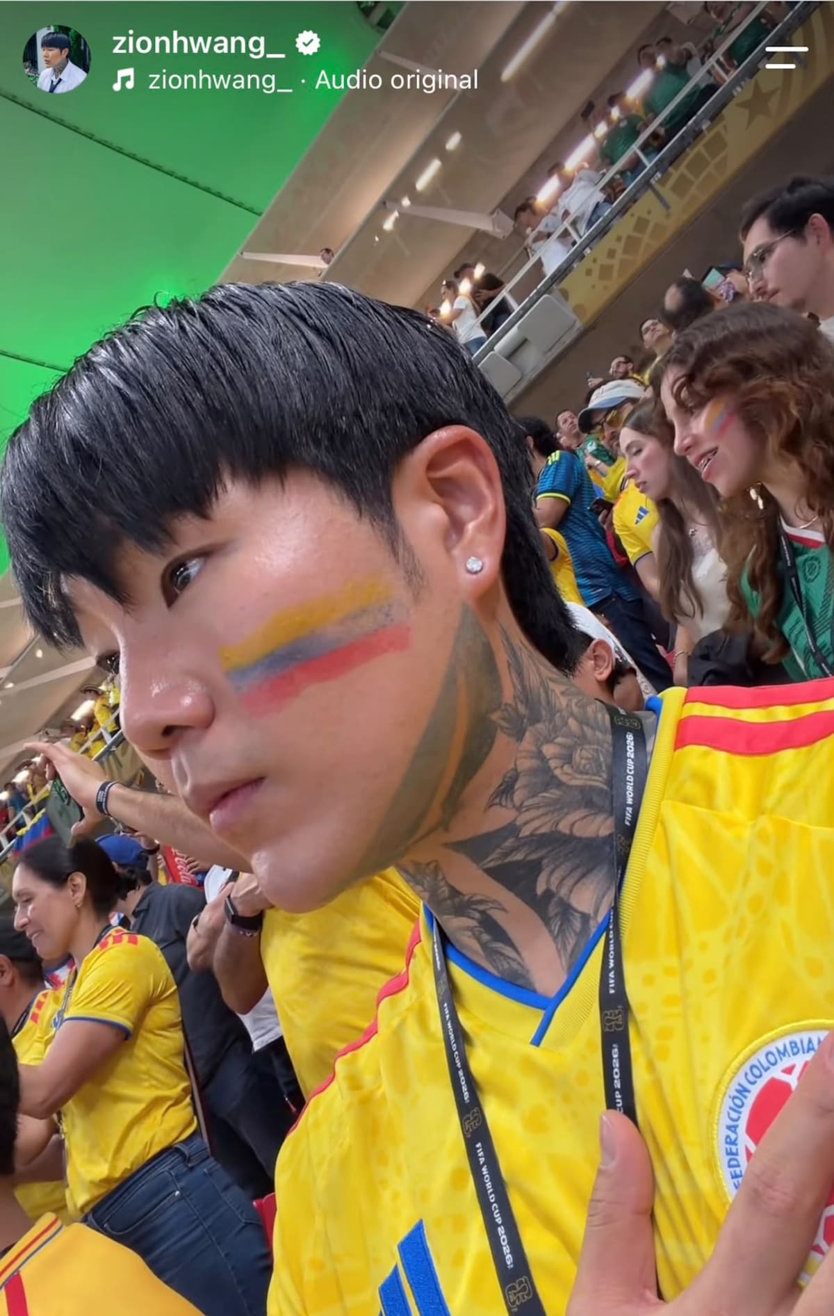 El creador de contenido surcoreano fue recibido en el Palacio de San Carlos luego de que el presidente Abelardo de la Espriella pidiera atender su solicitud. // foto tomada de Instagram: @zionhwang
